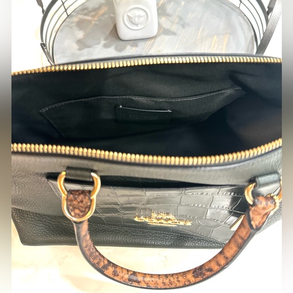 Coach Emma Satchel in Green Python - Picture 2 of 4